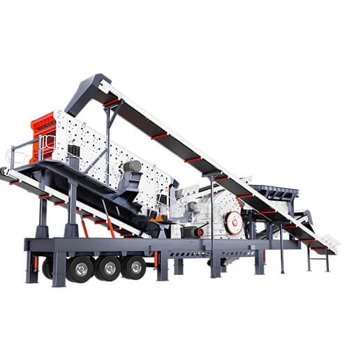 Three combination mobile crusher