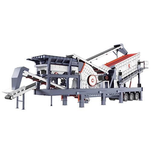 Three combination mobile crusher