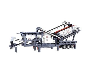 Three combination mobile crusher