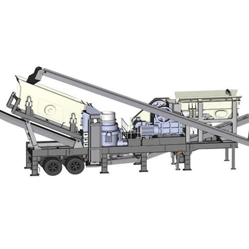 Four combination mobile crusher