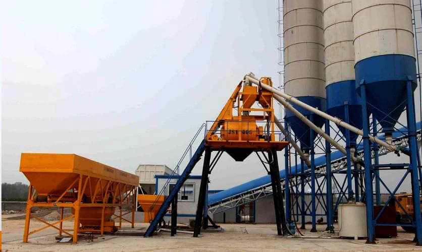 Planta mezcladora de hormigón para la producción de tubos de hormigón en Guinea