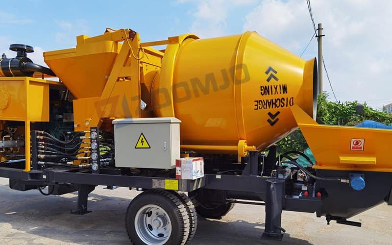 ZOOMJO Diesel Concrete Mixer Pump For House Construction In East Timor