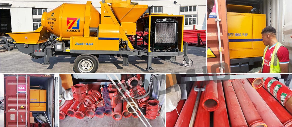 ZBJ40C Concrete Mixer Pumps Sold to Nigeria