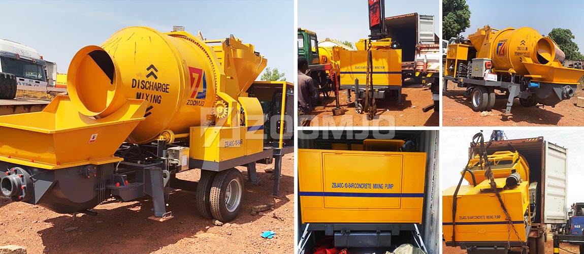 ZOOMJO Diesel Concrete Mixer Pumps Sent To The Philippines