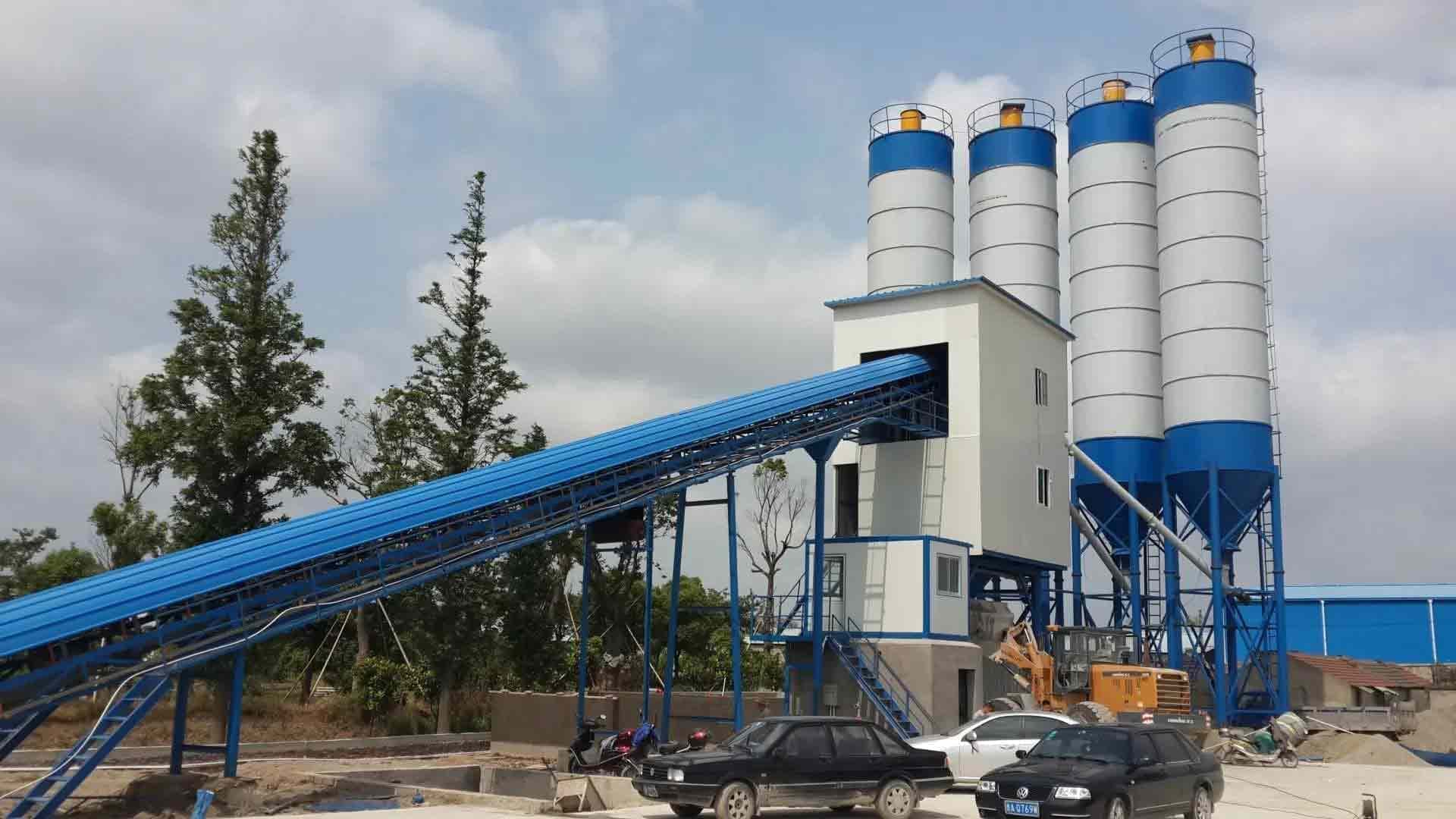 ZOOMJO exported HZS50 concrete mixing plant to UAE