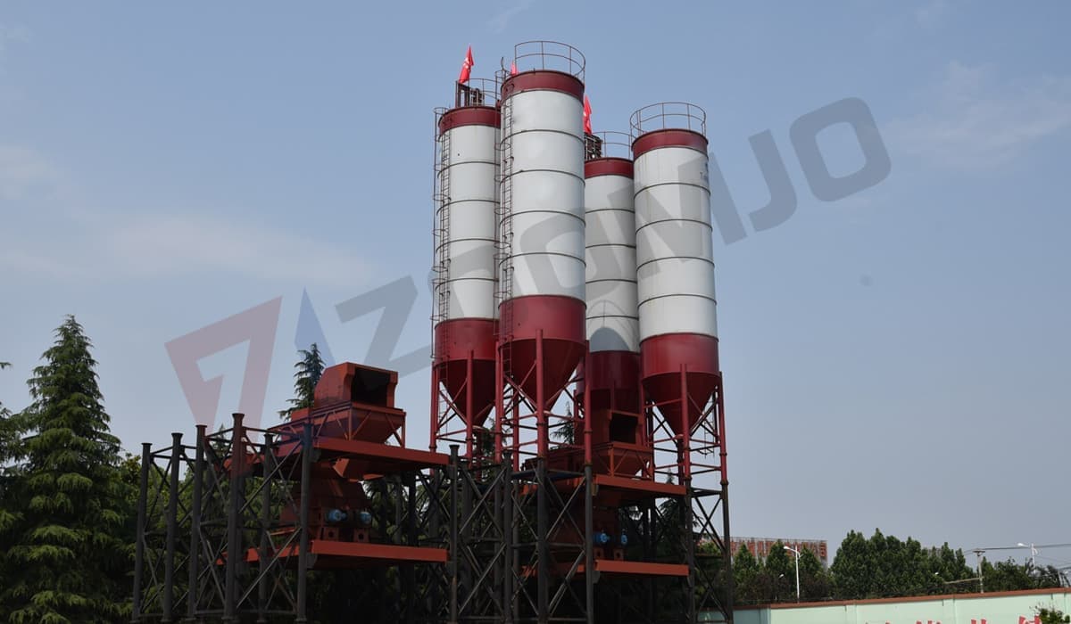 Stationary mixing plant