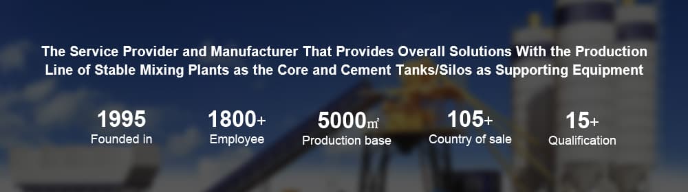The best manufacturer of concrete mixing plants