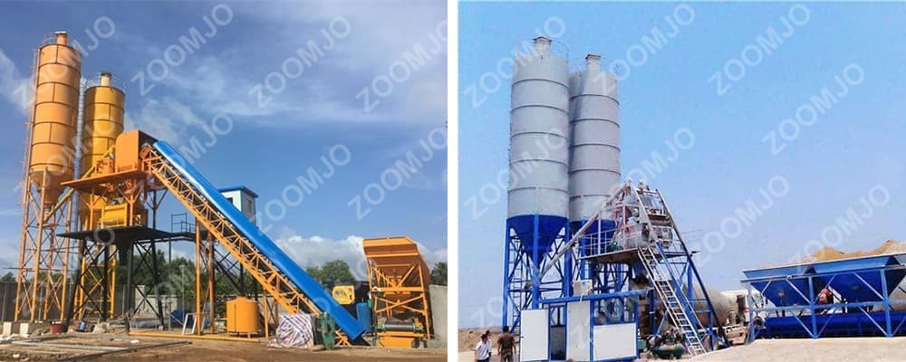 concrete mixing plant without foundation