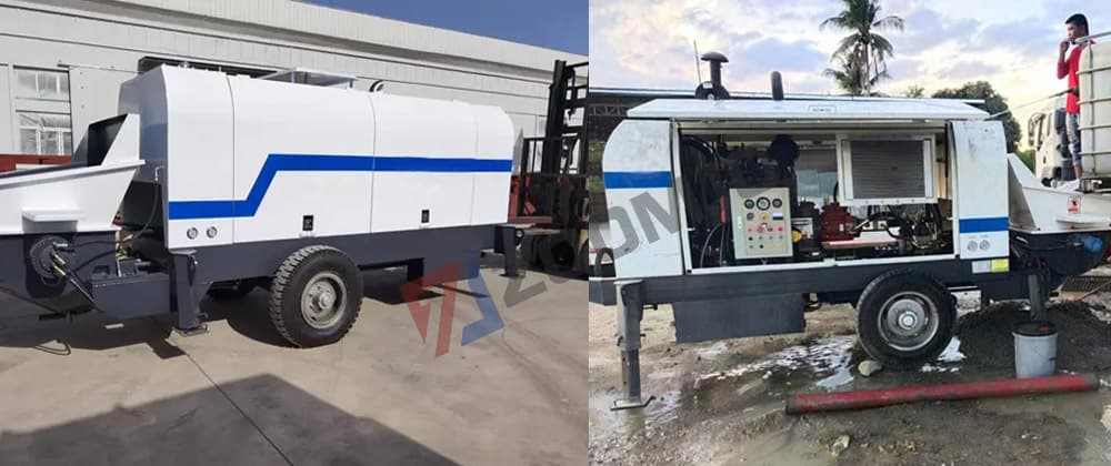 Concrete mixing pump exported to Malaysia