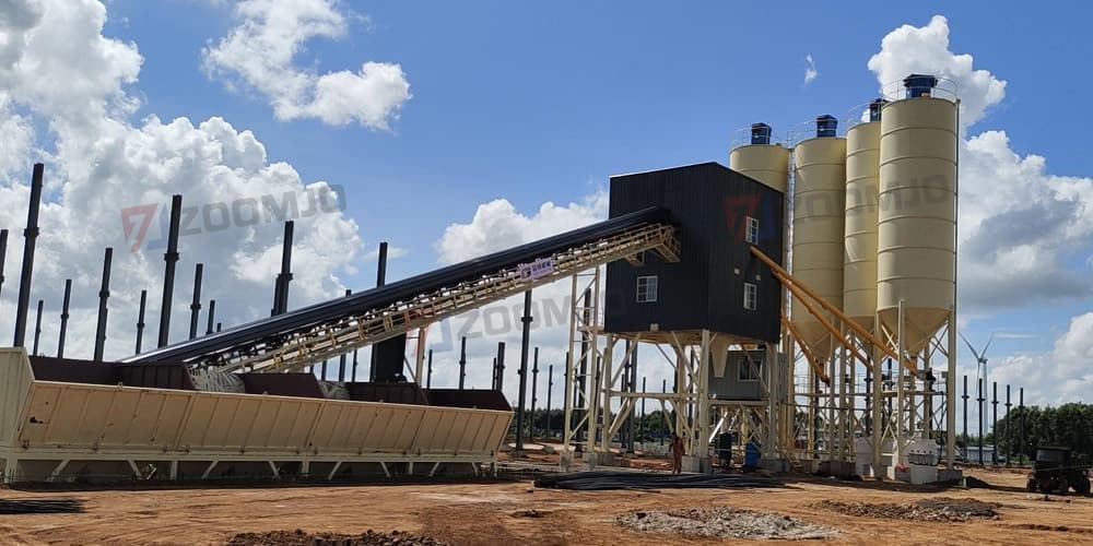 stationary concrete batching plant for sale