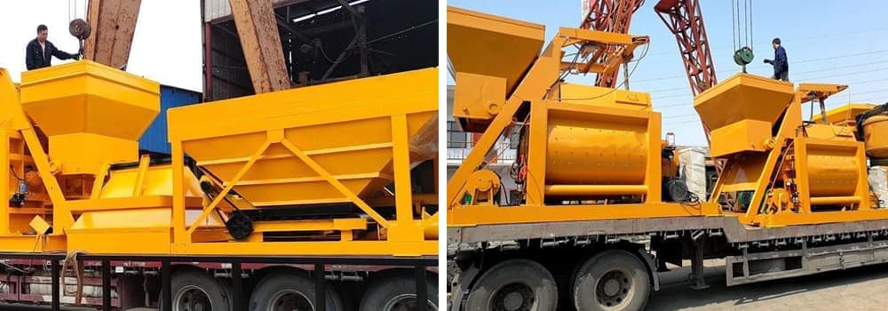 Exports Yhzs60 Mobile Concrete Mixing Plant To Uganda