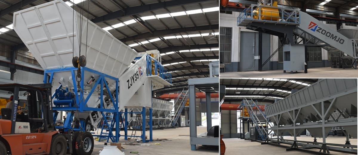 Small Mobile Concrete Batching Plant