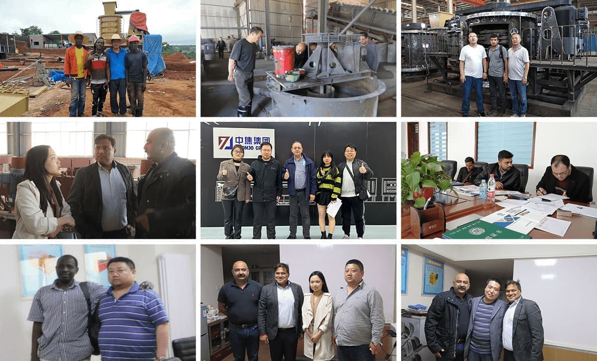 Клієнти відвідують виробника бетонного заводу