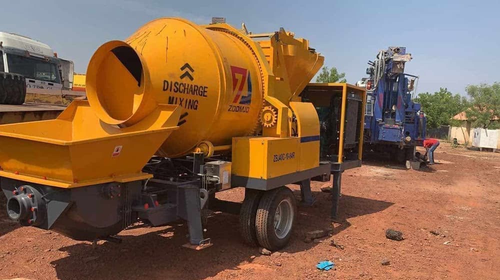 Concrete mixer with pump for sale