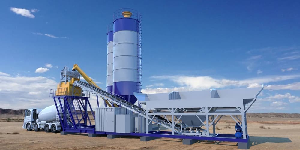 design drawings of concrete mixing plant